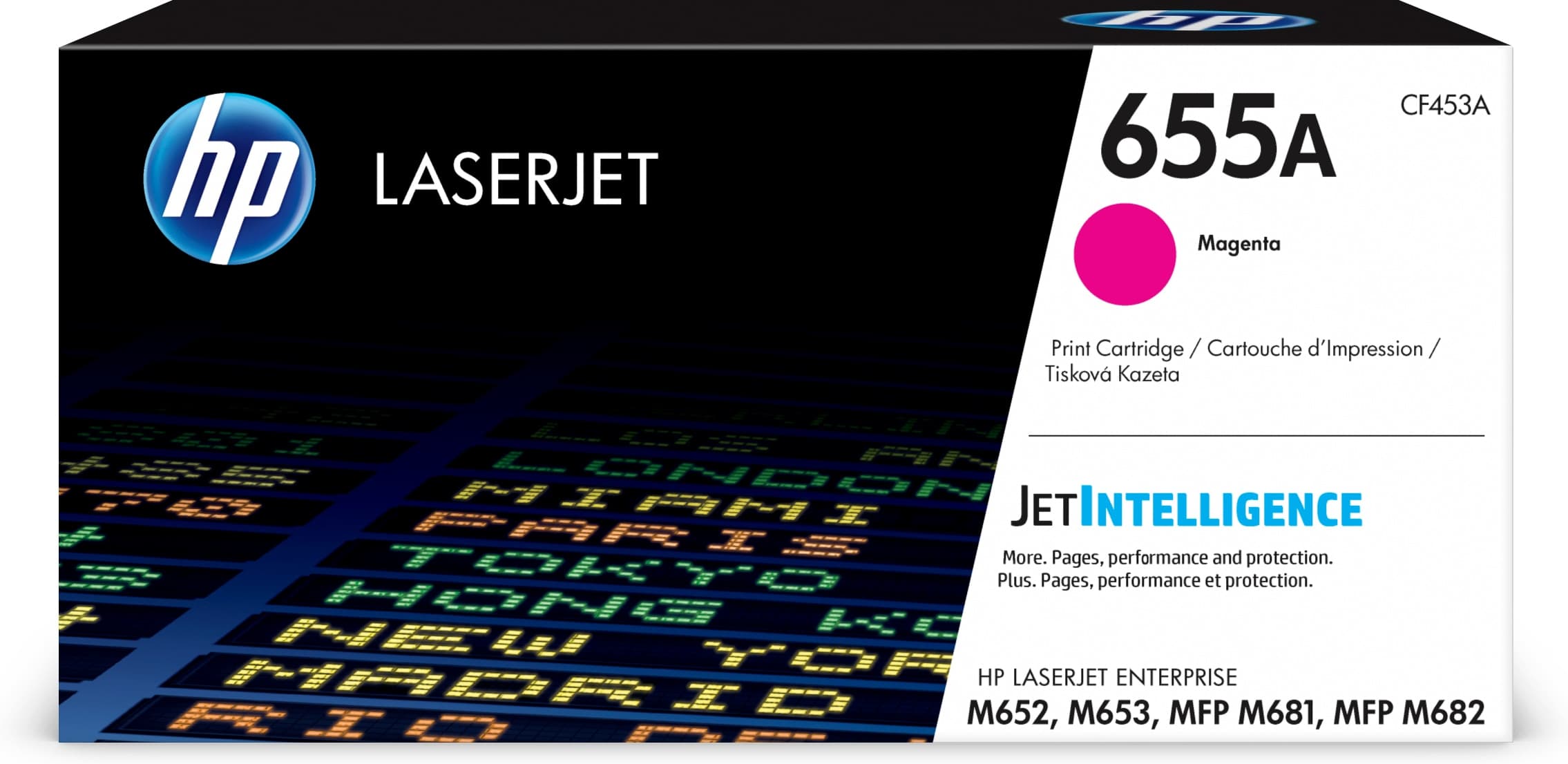 HP HP 655A Magenta LaserJet Toner Cartridge 3617896