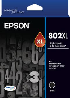 EPSON EPSON 802XL BLACK DURABRITE INK 3978022