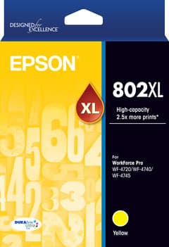 EPSON EPSON 802XL YELLOW DURABRITE INK 3978025