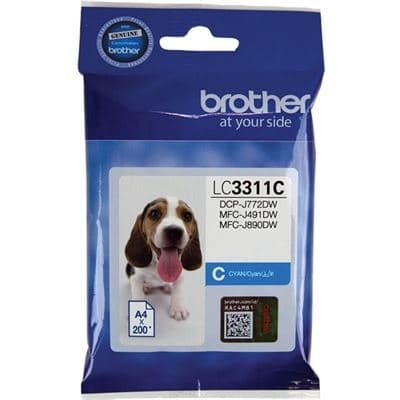 BROTHER BROTHER LC3311C INK CARTRIDGE CYAN 4306310