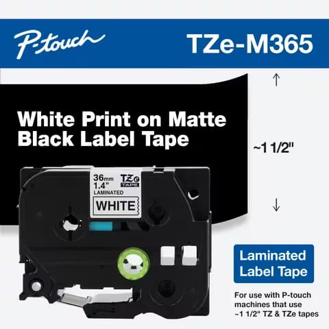 BROTHER Brother TZe-M365 Labelling Tape 12mm 5033889