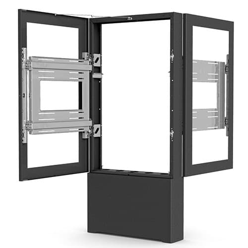 AV Supply Group AV Supply Group 48in B2B PORTRAIT FLOOR KIOSK BLACK 5890001