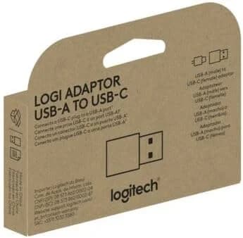 LOGITECH Logitech USB-A to C adaptor - GRAPHITE 6625143