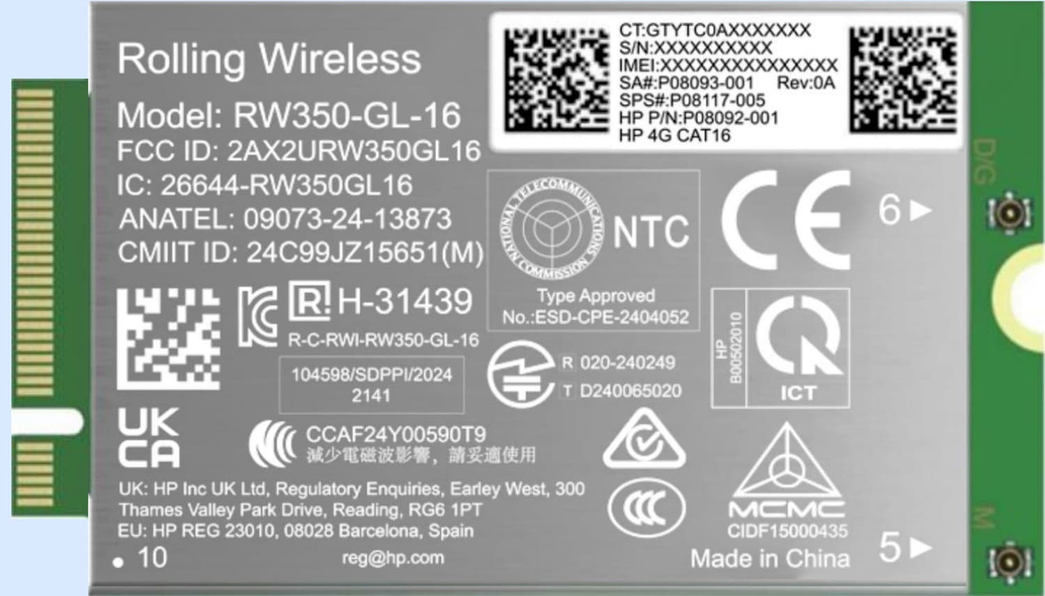 HP HP 4G LTE-AP (Cat 16) WWAN 6714654