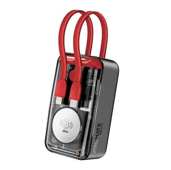 Promate PROMATE 10000mAh 4-in-1 Smartphone & Apple Watch Charging Power Bank MAVRIX