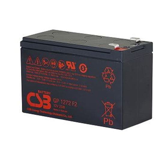 Csb CSB 12v 7.2Ah 25W General Purpose Security Battery for Alarm Systems, BAT12V7A