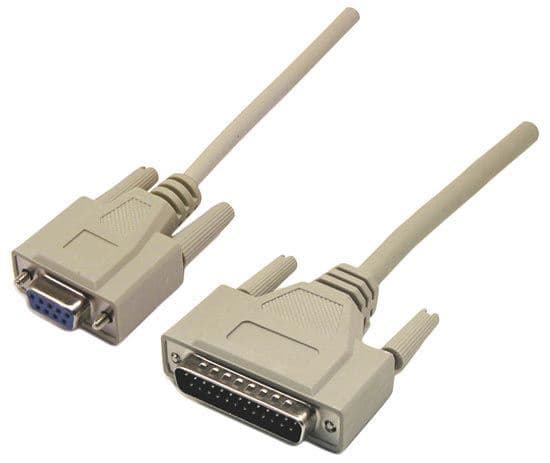 Dynamix DYNAMIX 2m Null Modem Cable DB9 F/DB25M C-NM9-M