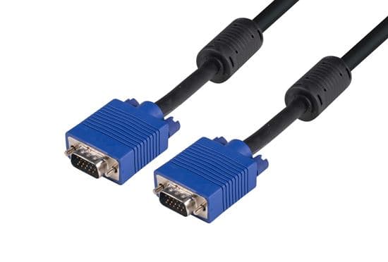 Dynamix DYNAMIX 2m VESA DDC1 & DDC2 VGA Male/Male Cable - Moulded, C-VDDCBK-MM2