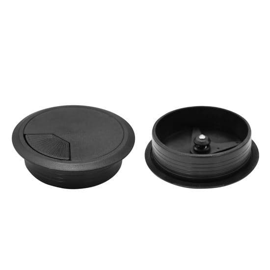 Dynamix DYNAMIX 60mm Round Desk Grommet. Easily & Neatly Store your Power, CG60BK