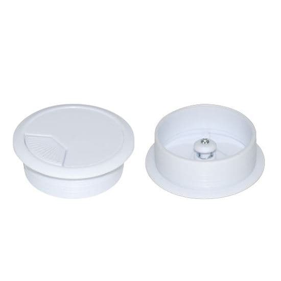 Dynamix DYNAMIX 60mm Round Desk Grommet. Easily & Neatly Store your Power, CG60WH