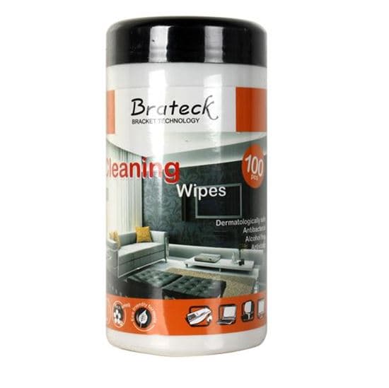 Brateck BRATECK 100pc LCD Cleaning Wipes. Dermatologically safe, Alcohol CK-SC4-V2