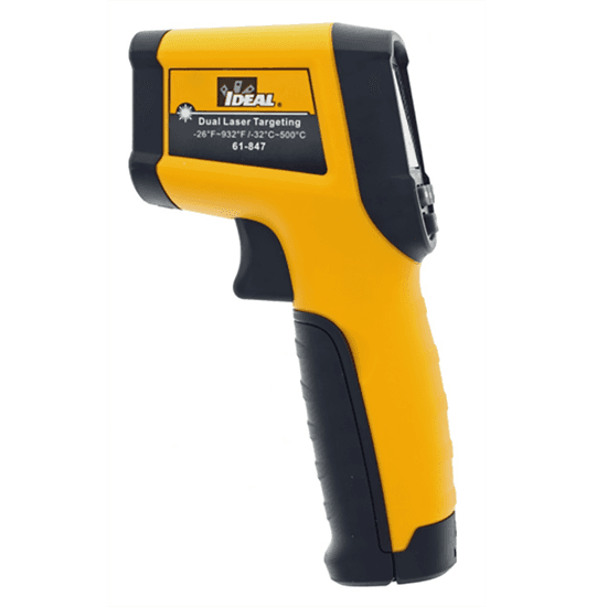 Ideal Industries IDEAL INDUSTRIES Dual Laser Targeting Infrared Thermometer. IDL61-847