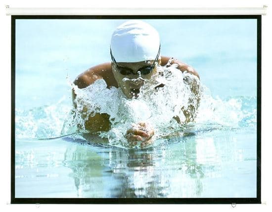 Brateck BRATECK 100' Projector Screen, Manual Self Locking, Matte Finish PRS100M