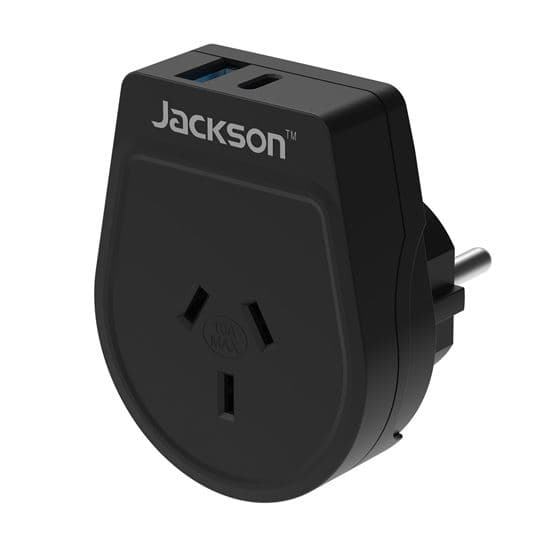 Jackson Outbound 20W PD Travel Adapter USB-A/C Ports NZ/AUS Plugs for PTA8810USBPD