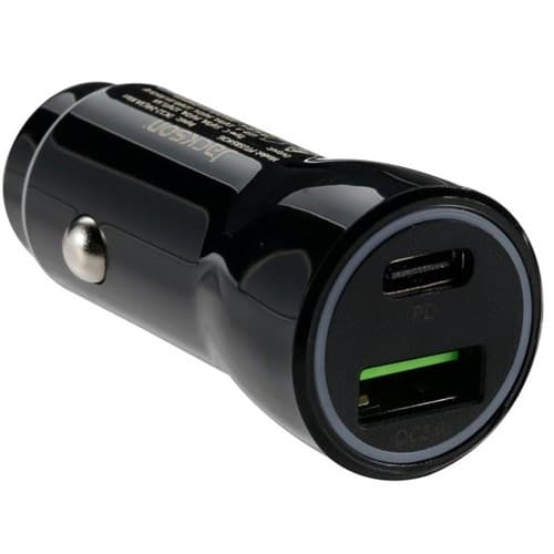 Jackson JACKSON 5.4A Dual Port In-Car Phone Charger with 1x USB-A & 1x USB-C PTUSB54CIG