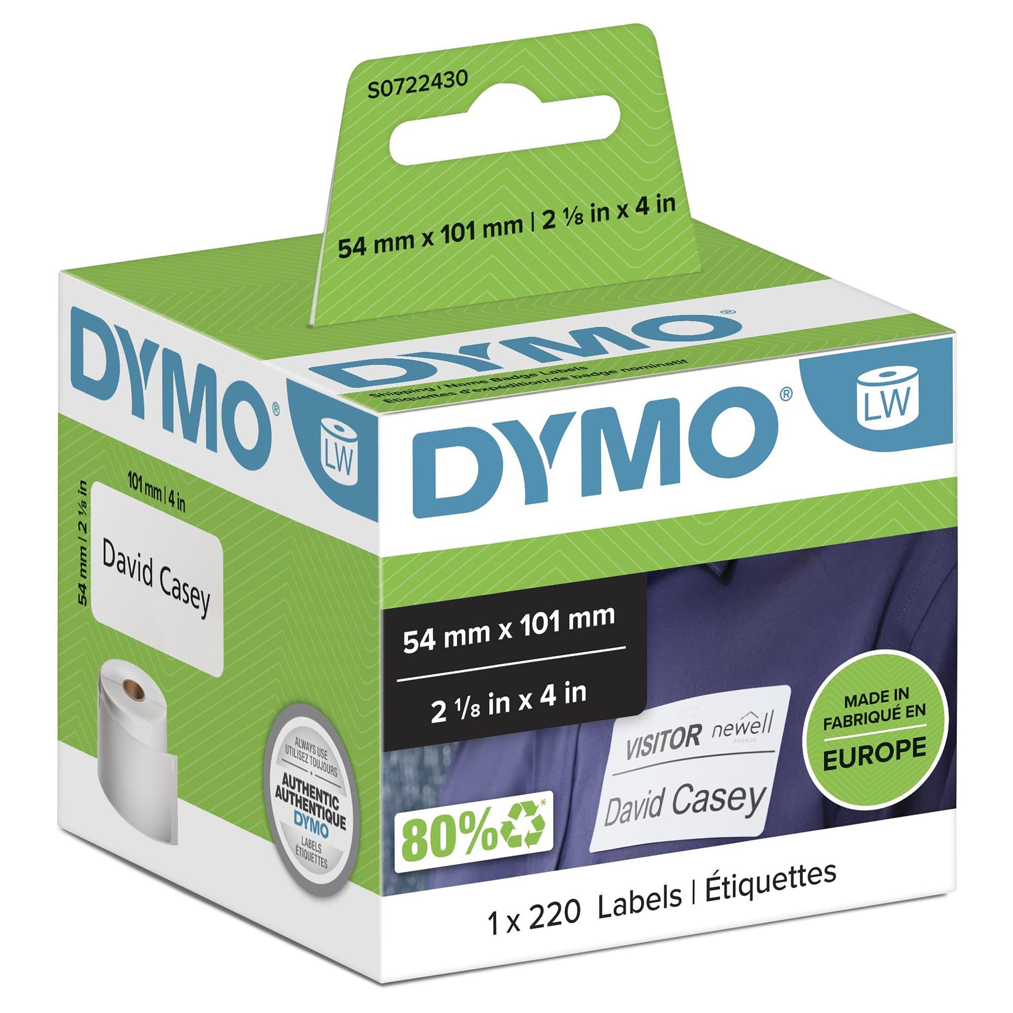 Dymo DYMO Genuine LabelWriter Shipping Labels. 1 Roll (220 Labels) S0722430