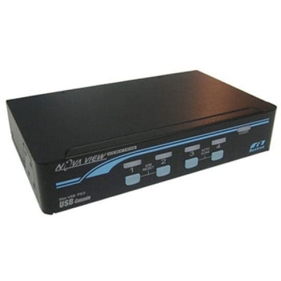 Rextron REXTRON 1-4 USB/PS2 Hybrid KVM Switch with USB Console Ports. UCNV104D