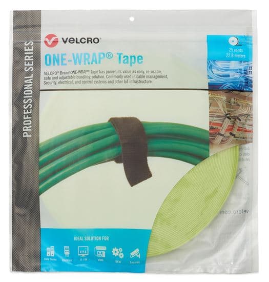 Velcro VELCRO One-Wrap Cable Tie. 12.5mm x 22.8m. Designed for easy cable VEL30945
