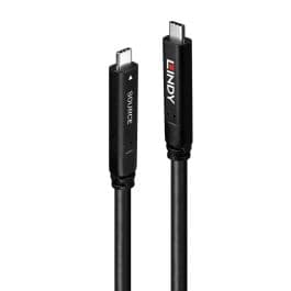 Lindy 10m USB-C 10Gbps DP 1.4 Hybrid Cable 511163