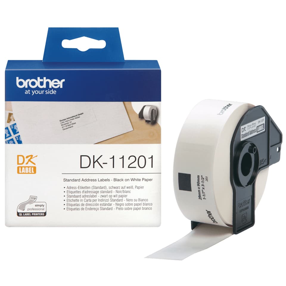Brother Brother DK11201 400 Standard Address Labels 29mm x 90mm DK11201