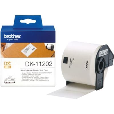 Brother Brother DK11202 300 Shipping/Name Badge Labels 62mm x 100mm DK11202