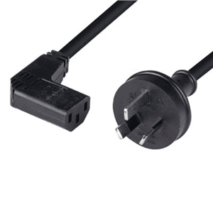 Unspecified Power Cord - Right Angle 10A/250V IEC (F) to 3 Pin Power (M) 1.8m CA2025