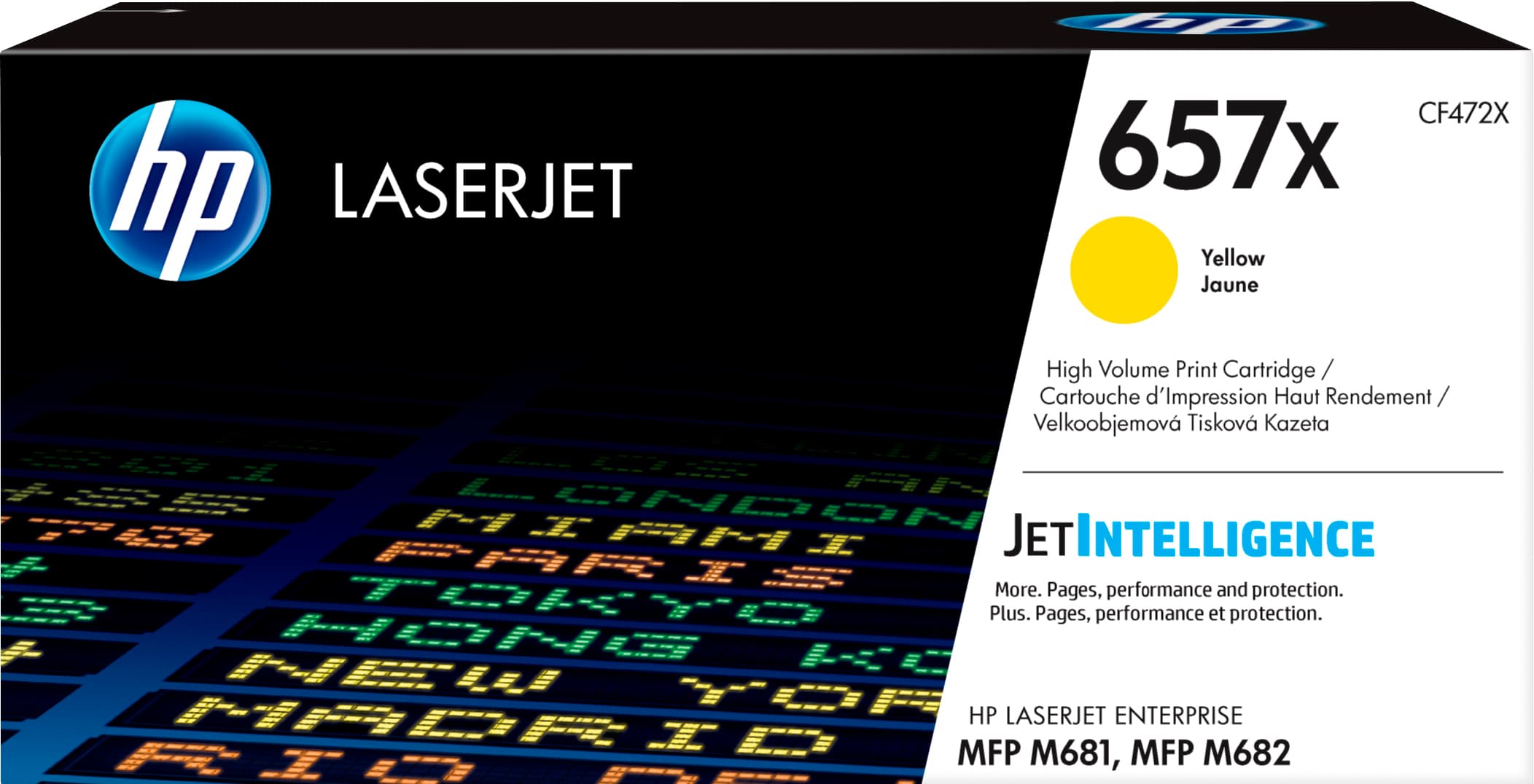 HP HP 657X High Yield Yellow Original LaserJet Toner Cartridge CF472X