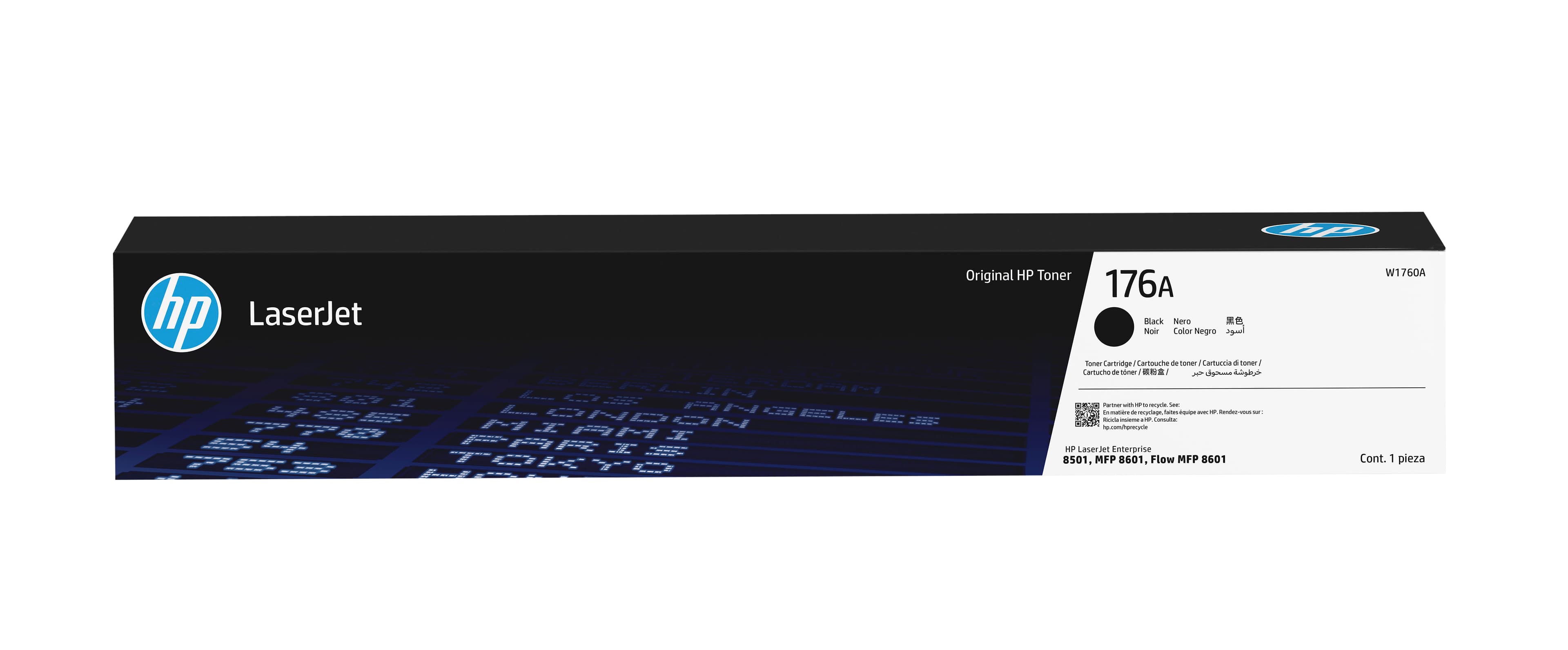 HP HP 176A Black Original LaserJet Toner Cartridge W1760A