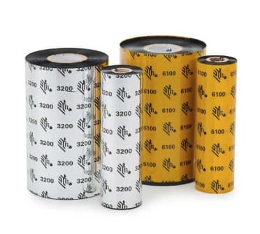 Zebra Zebra 110mm X 74m Wax/Resin Ribbon - Glossy Labels J3300BK11007