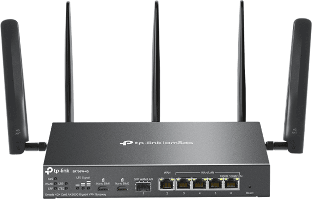 TP-Link TP-Link ER706W-4G Omada 4G AX3000 VPN Router TP6146