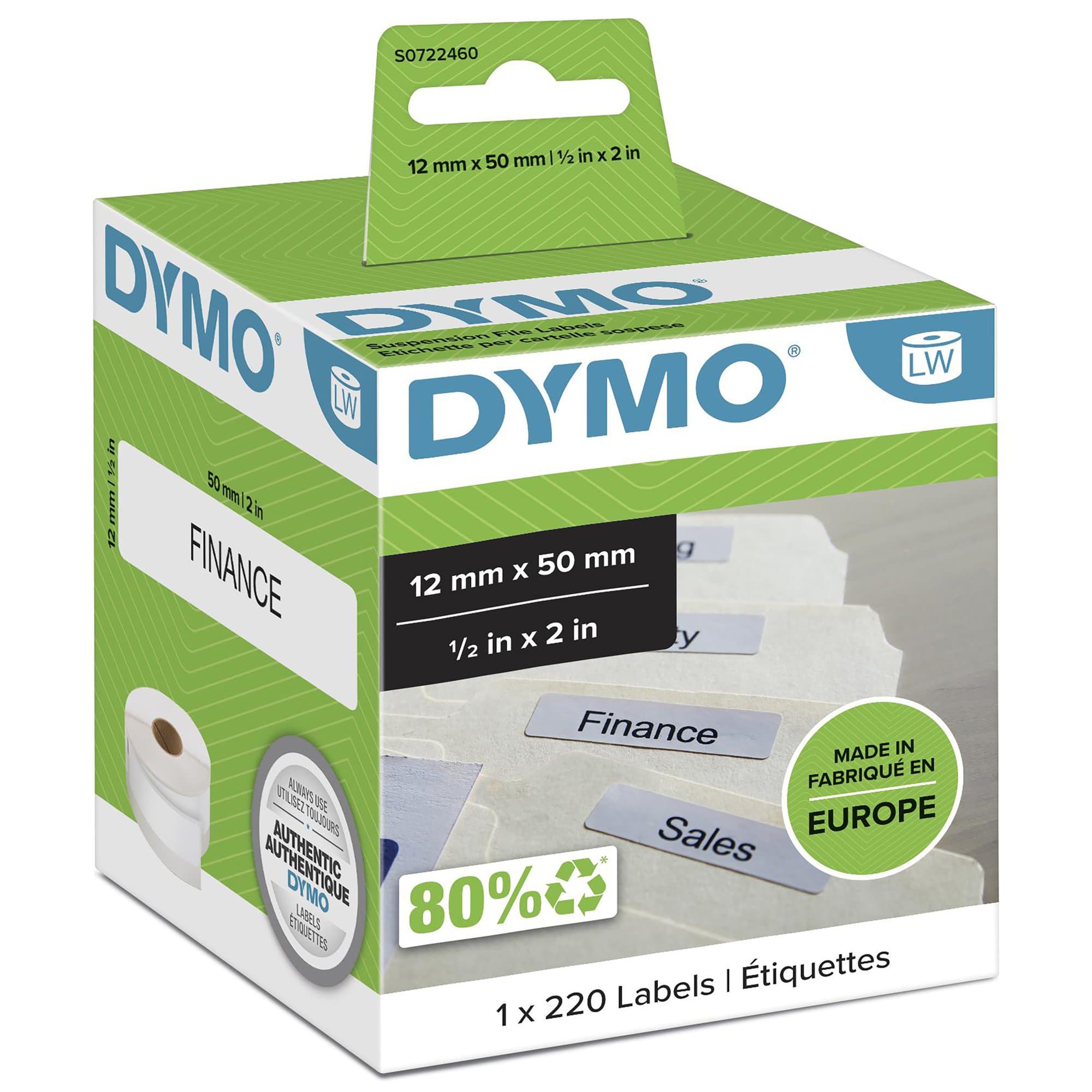 Dymo Dymo File Label 12mm x 50mm DYS0722460