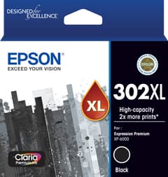 Epson Epson 302 HY Black Ink Cart E302BXL