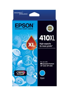 Epson Epson 410 HY Cyan Ink Cart E410CXL