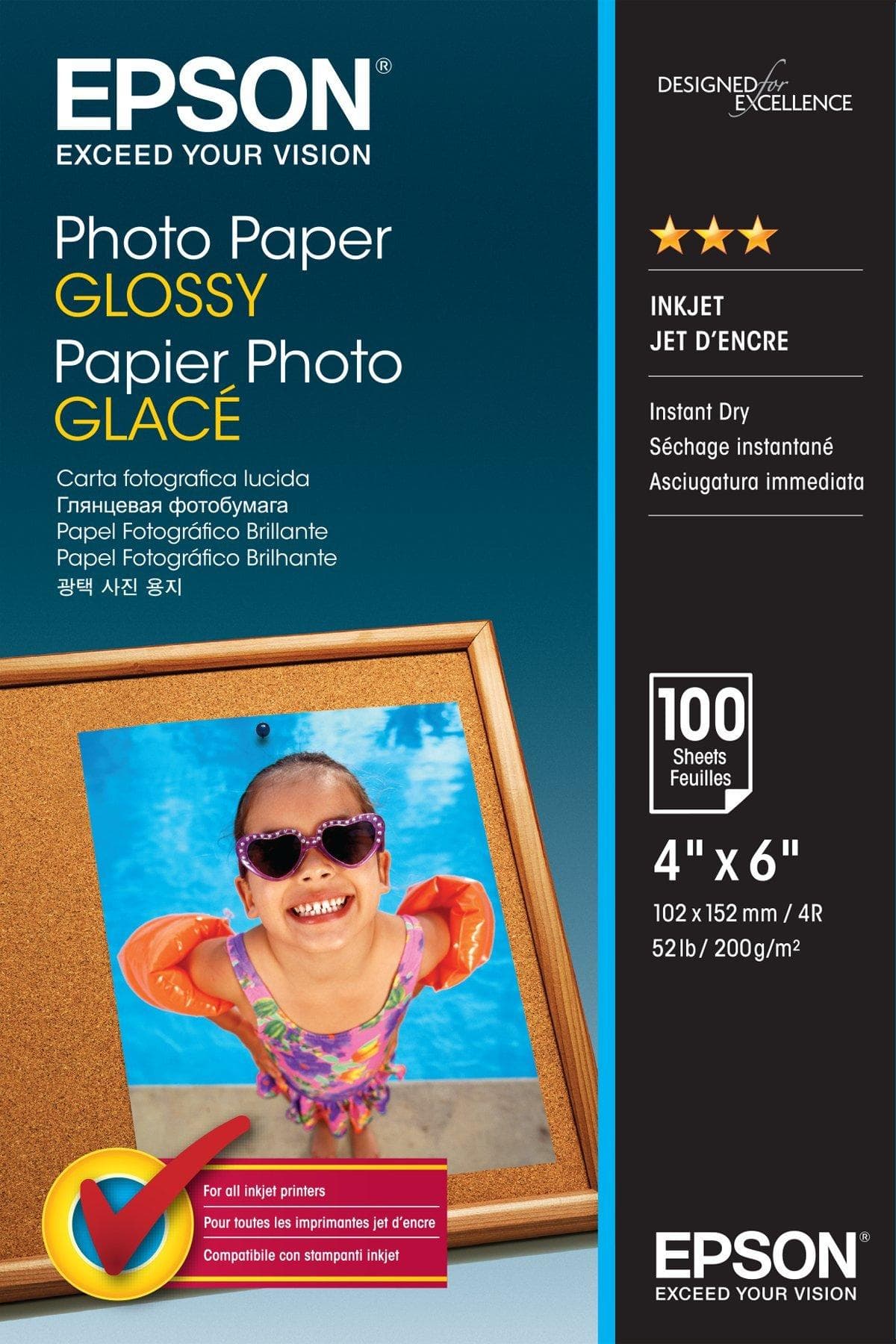 Epson Epson 42548 Glossy P/Paper 4x6 E42548