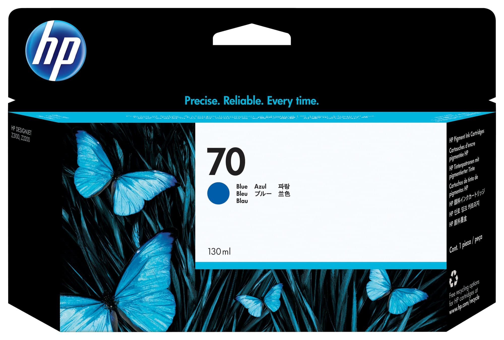 HP HP #70 130ml Blue Ink C9458A HI70B