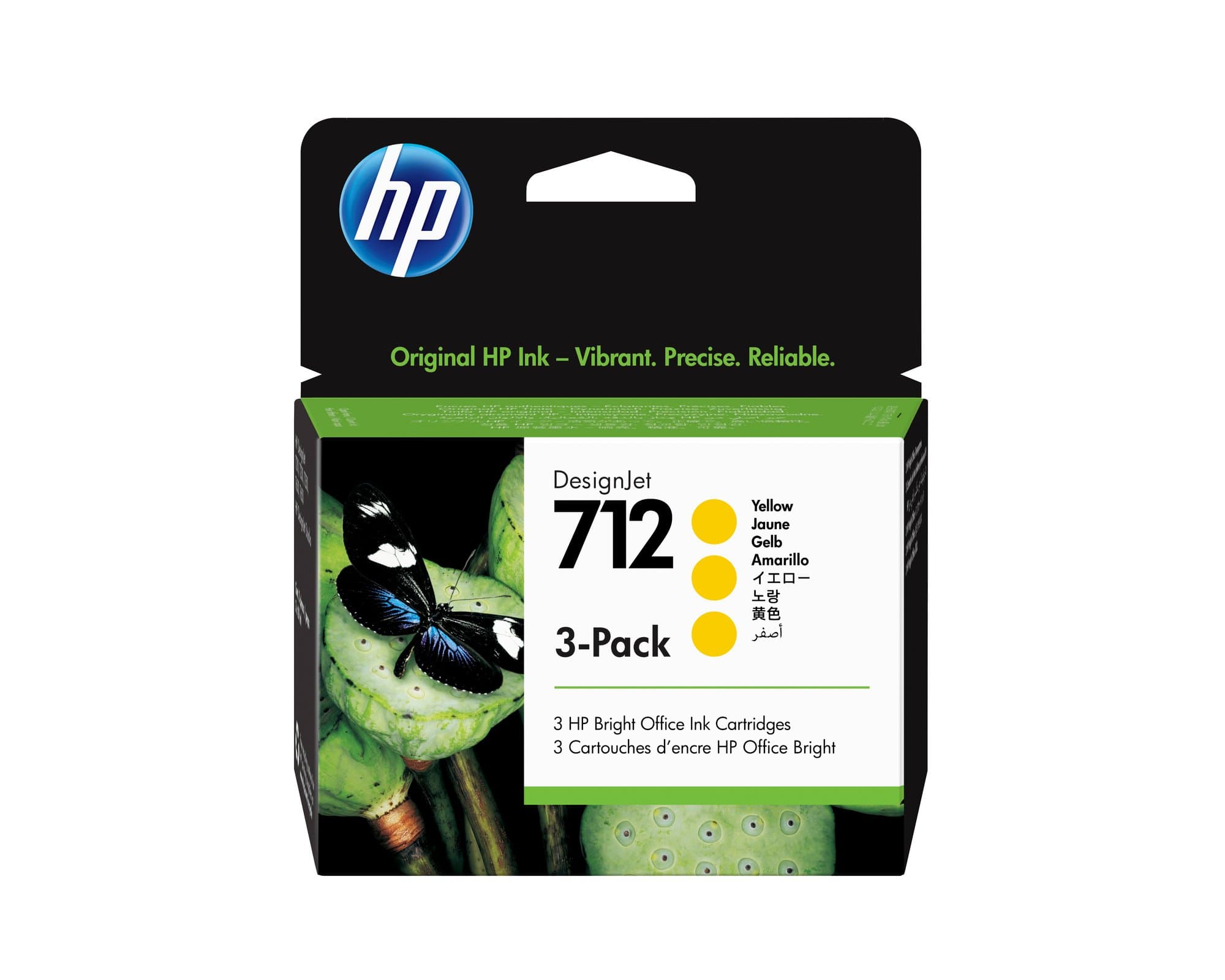 HP HP #712 29ml  Yel 3pk 3ED79A HI7123Y