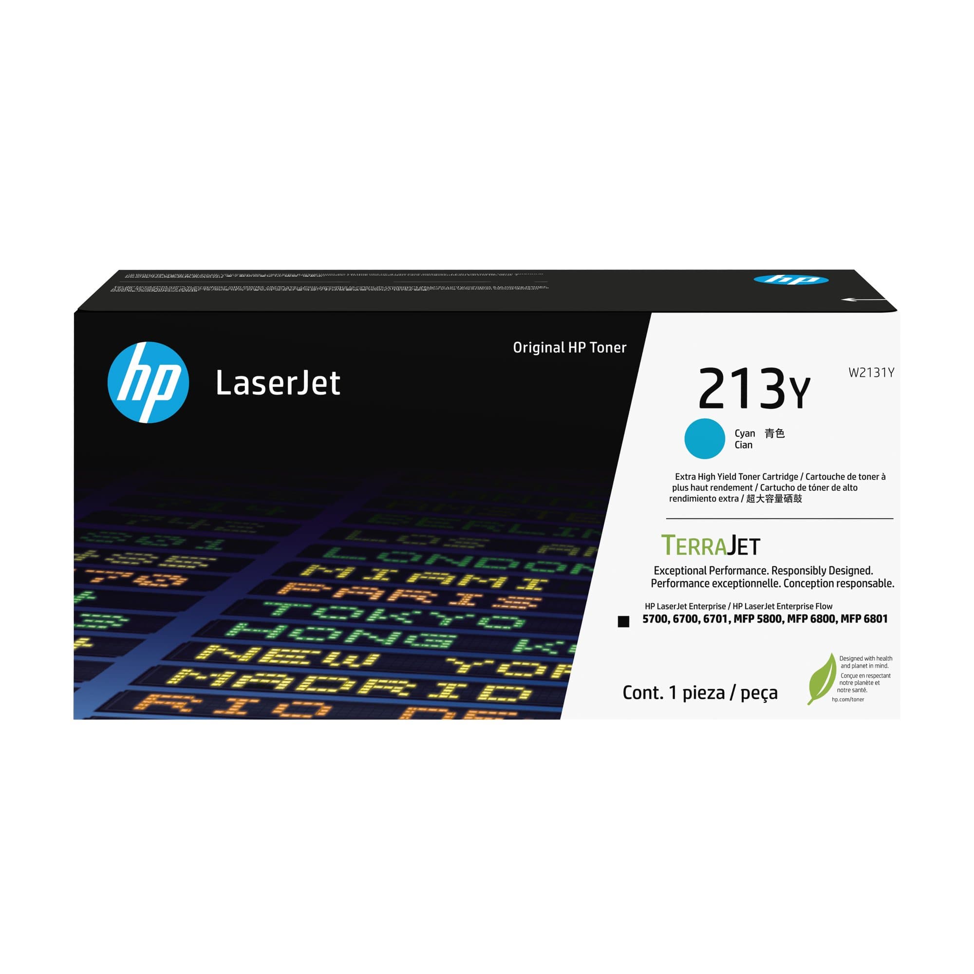 HP HP #213Y Cyn Toner W2131Y HT213CXX