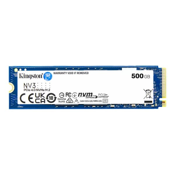Kingston Kingston 500G NV3 M.2 Pcie 4.0 NVME SSD R/W 5000/3000 MB/S SNV3S/500G