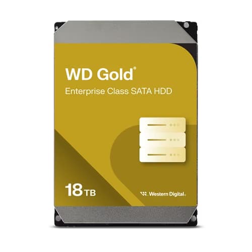 WD WD Gold Enterprise Class 18TB HDD 3.5" SATA 512MBS 7200RPM 5YRS Wty WD181KRYZ
