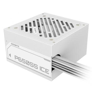Gigabyte Gigabyte P650SS Ice 650W 80 Plus Silver Power Supply Support Intel ATX 3.0 Standard - White GP-P650SS ICE