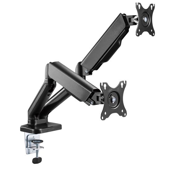 BRATECK Elegant Dual 17"-32" Counter Balance Monitor Desk Mount. — Brateck