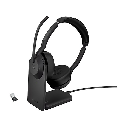 Evolve2 55 Stereo Wireless (Bluetooth) Headset MS USB-A Link 380 — Jabra