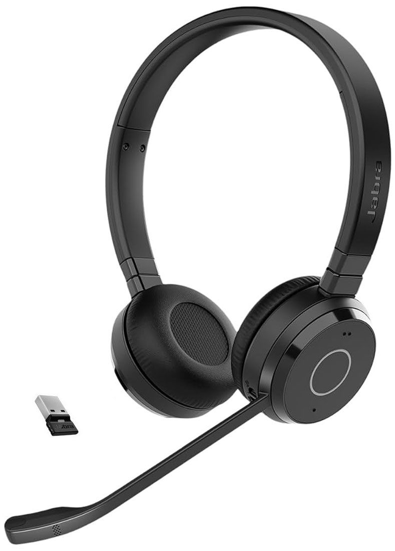 Evolve 65 TE Wireless (Bluetooth) Stereo Headset MS USB-A — Jabra