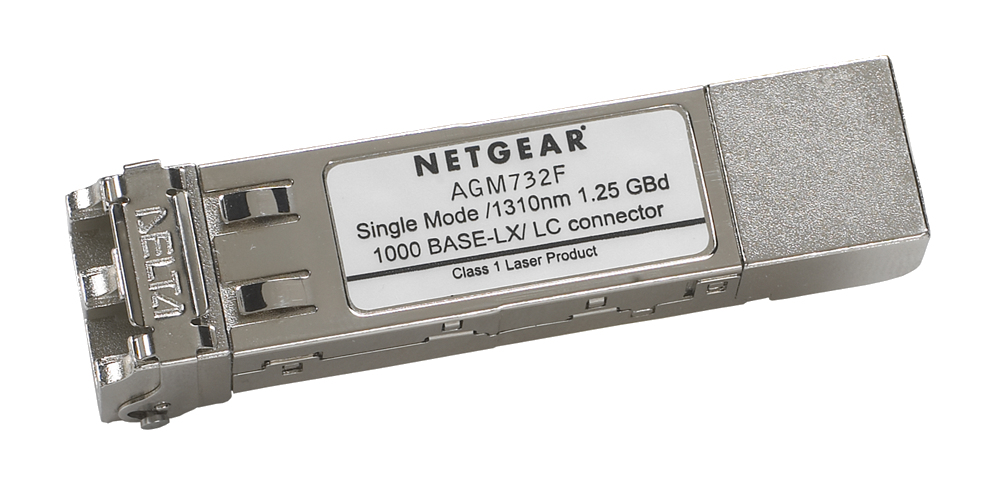 NETGEAR AGM732F 1000Base-LX Singlemode SFP Module LC duplex connector — NETGEAR