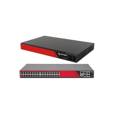 CM8132-10G 32 selectable serial ports 2x 10GbE SFP+ 2x 1GbE 32GB flash TPM 2.0 Docker support C14 power cord — Opengear