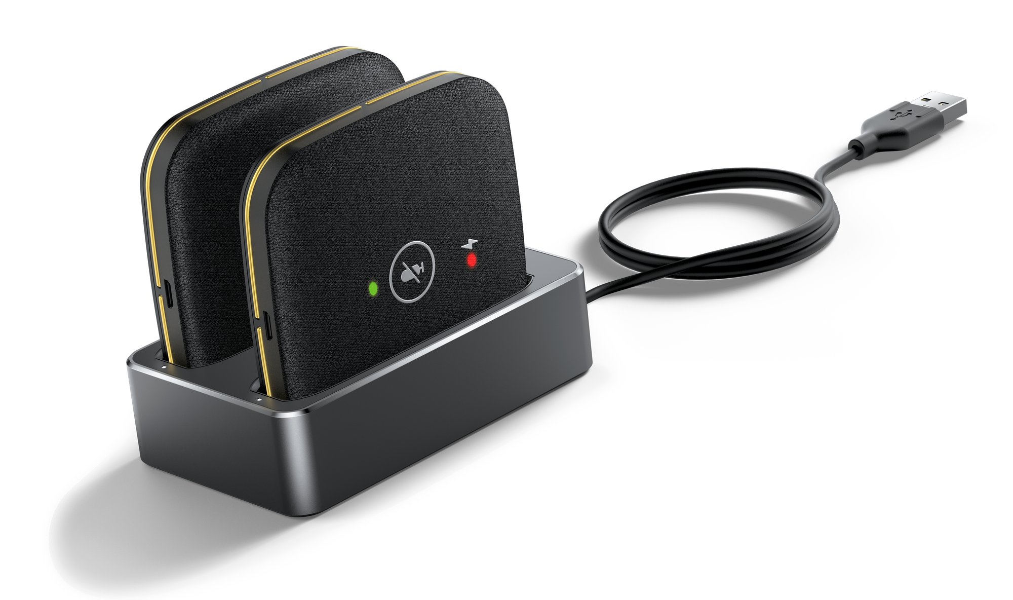 Yealink CPW65-PACKAGE 2x CPW65 wireless microphones 1x WDD60 DECT Dongle — Yealink