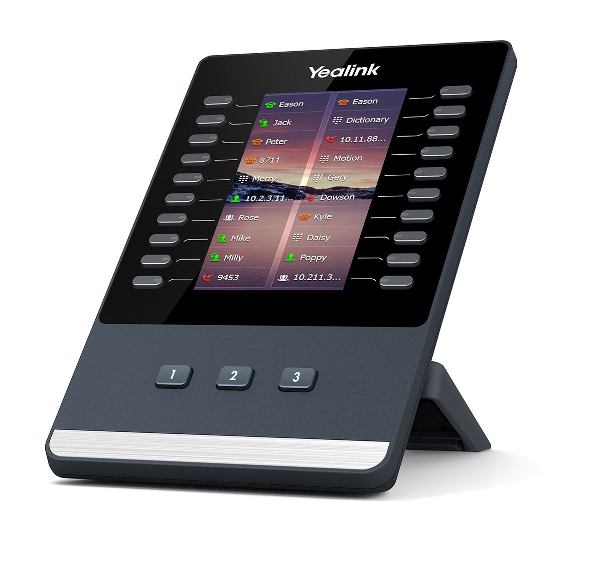 Yealink EXP43 60 Button Expansion Module with Colour Screen — Yealink