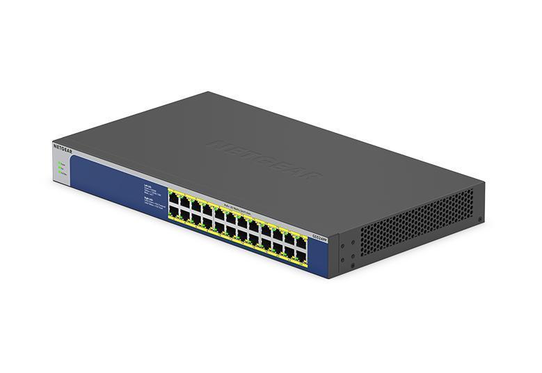 24-Port High Powered POE+ Gigabit Unmanaged Switch (300W PoE Budget) — NETGEAR