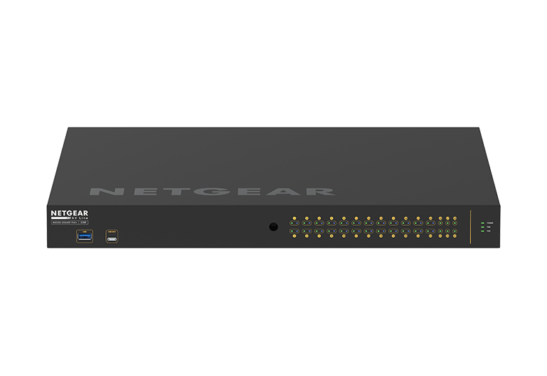 NETGEAR GSM4230PX-100AJS AV Line 24-Port Managed Rackmount Gigabit PoE+ Switch 24x1G PoE+ 2x1G 4x 10GigE SFP+ 480W PoE Power (M4250-26G4XF-PoE+) — NETGEAR