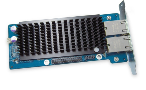 QNAP LAN-10G2T-D Dual-port 10 Gigabit Network Expansion Card for Tower Model (10GBASE-T interface) — QNAP